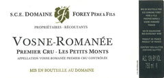 Domaine Forey Pere & Fils Vosne-Romanee 1er Cru 'Les Petits Monts' 2019