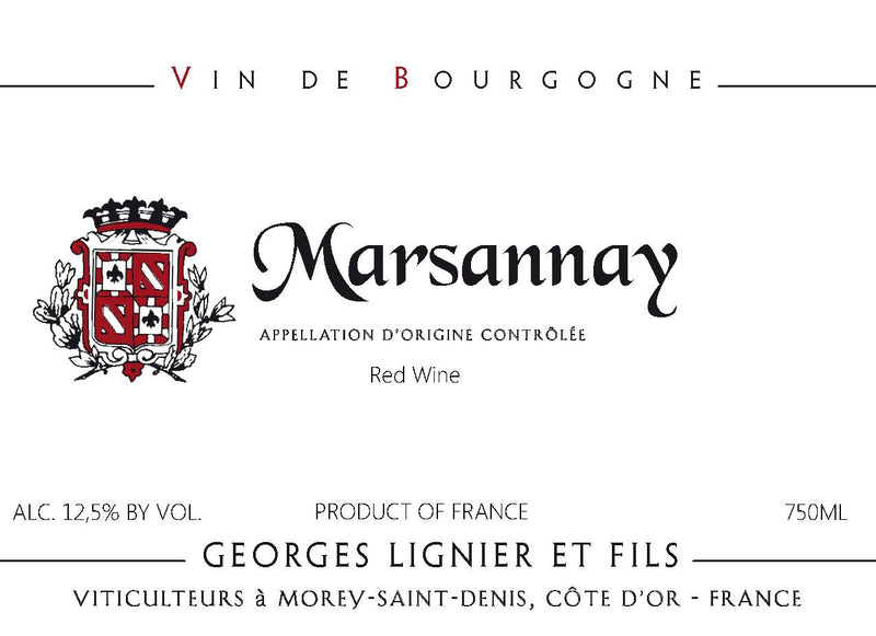 Georges Lignier & Fils Marsannay Rouge 2017