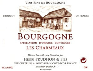 Henri Prudhon & Fils Bourgogne Rouge 'Les Charmeaux' 2020