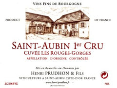 Henri Prudhon & Fils Saint-Aubin Rouge 1er Cru 'Cuvee Les Rouges-Gorges 2016